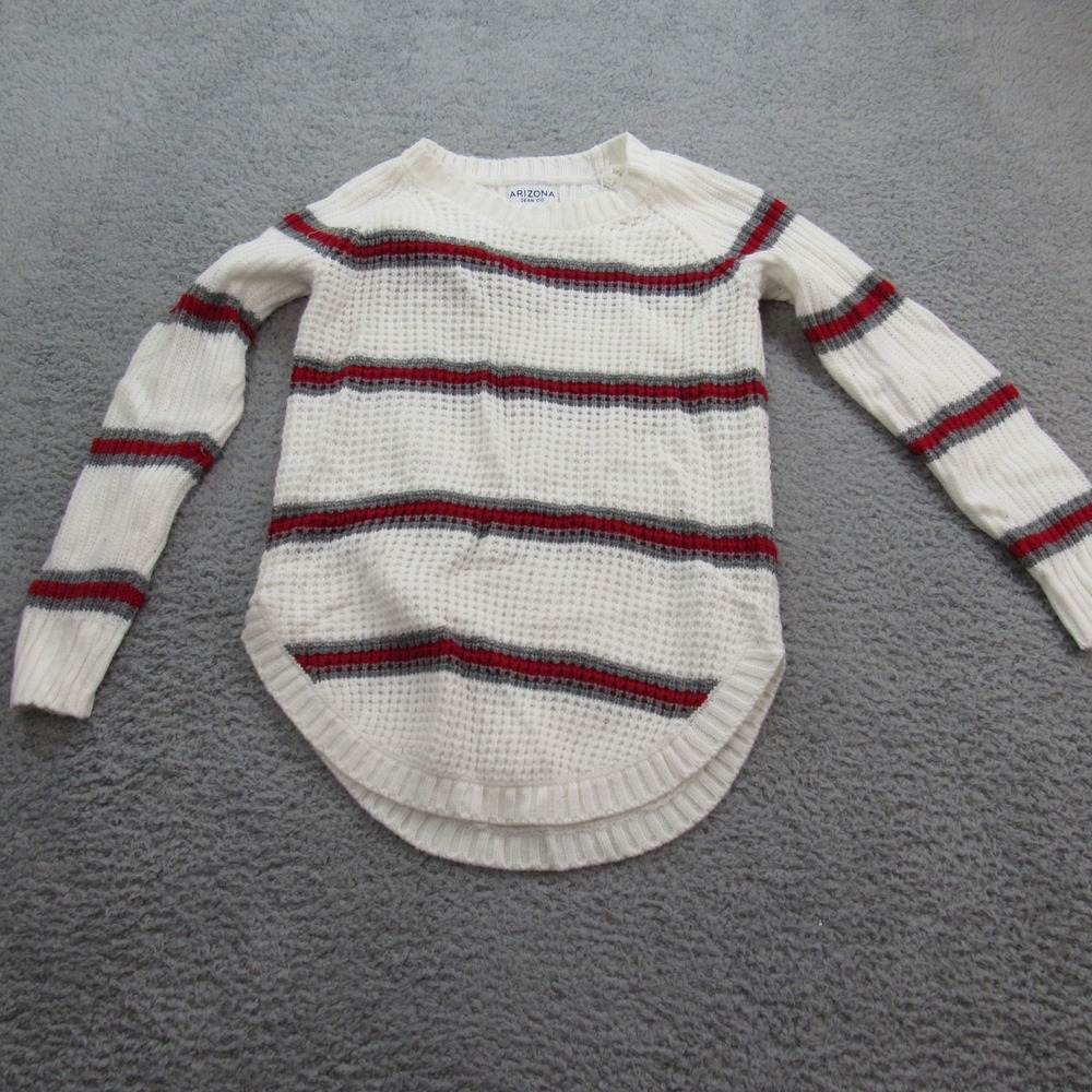 Arizona Jean Co Womens Sweater Striped Long Sleeve Crew Neck Pullover‎ Small - Picture 8 of 8